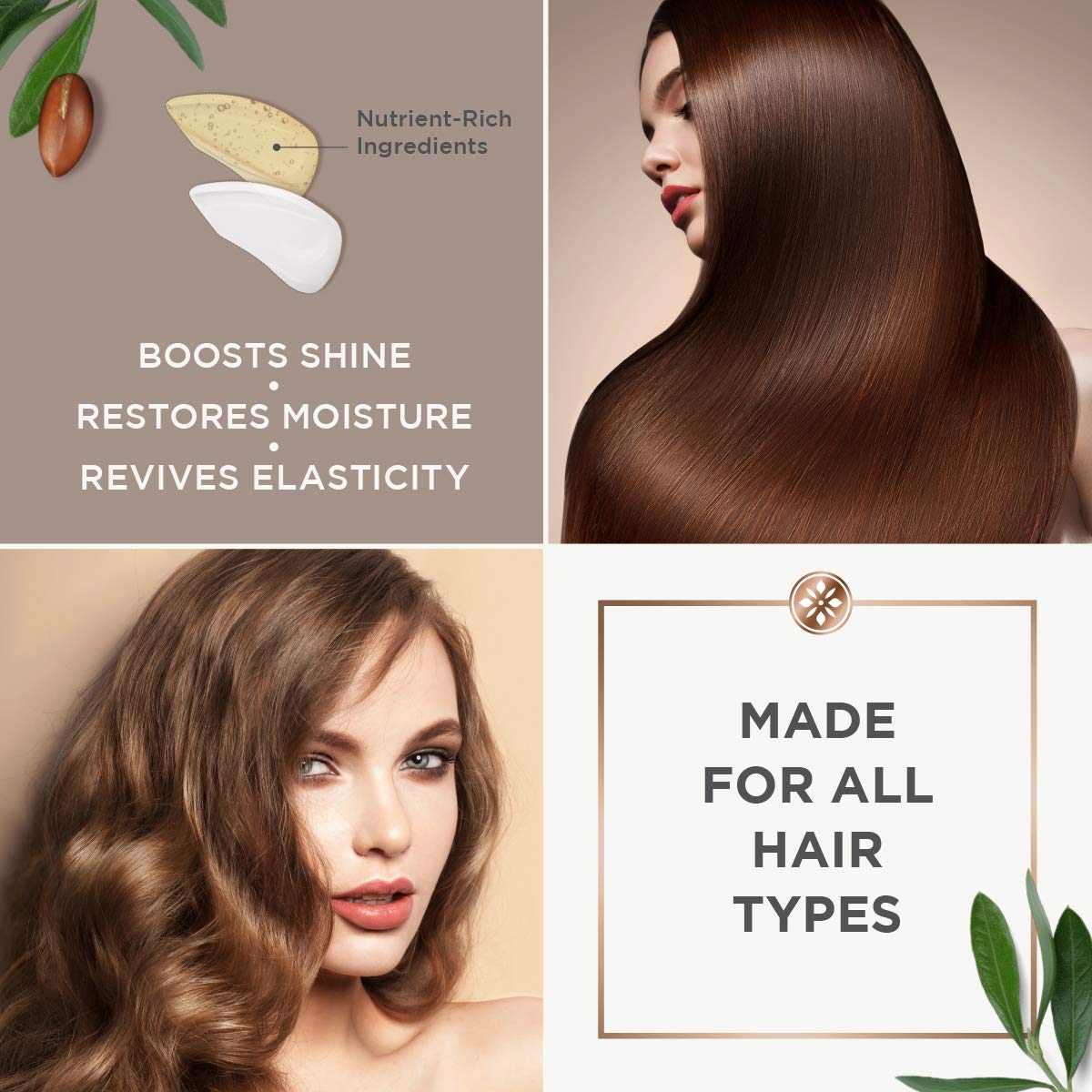Application capillaire Argan Magic, routine rapide et agréable.