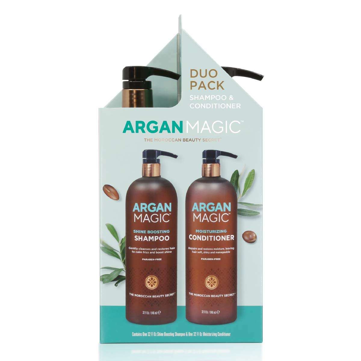 Cheveux lumineux après Argan Magic, éclat durable et contrôle du frisottis.