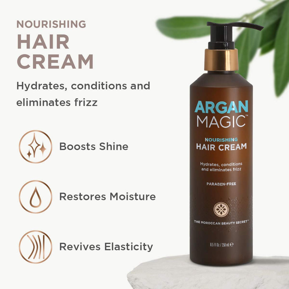 Argan Magic – texture crémeuse, contrôle des frisottis et définition
