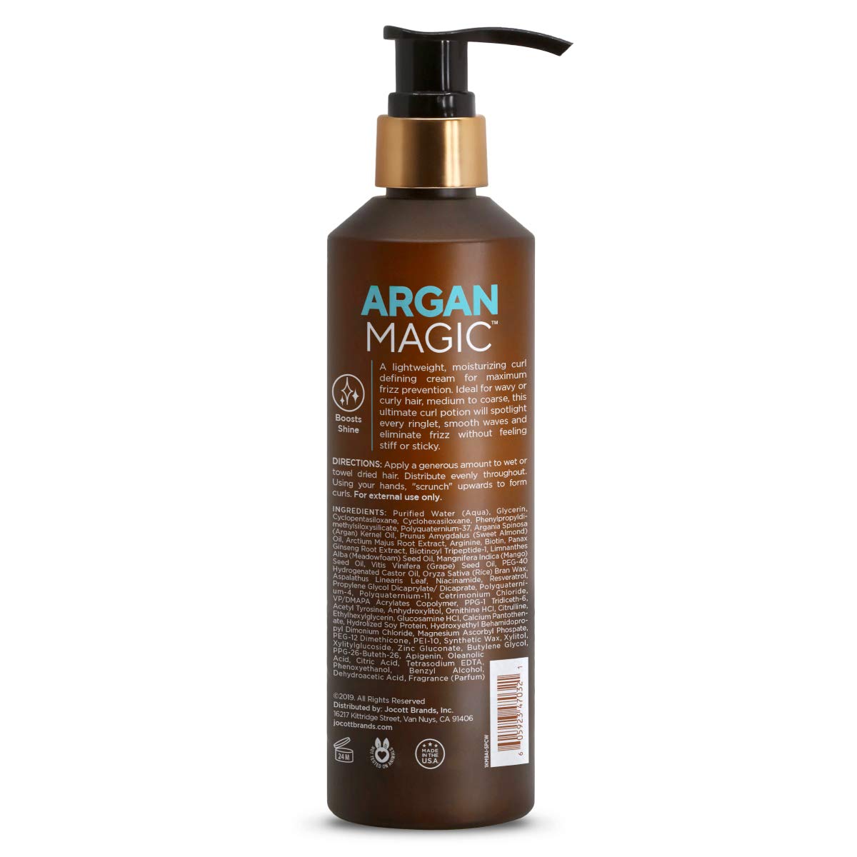 Argan Magic Crème Définition Boucles — application manuelle facilitant démêlage et définition