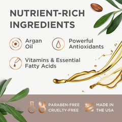 Argan Magic élasticité et maniabilité: cheveux plus faciles à démêler.
