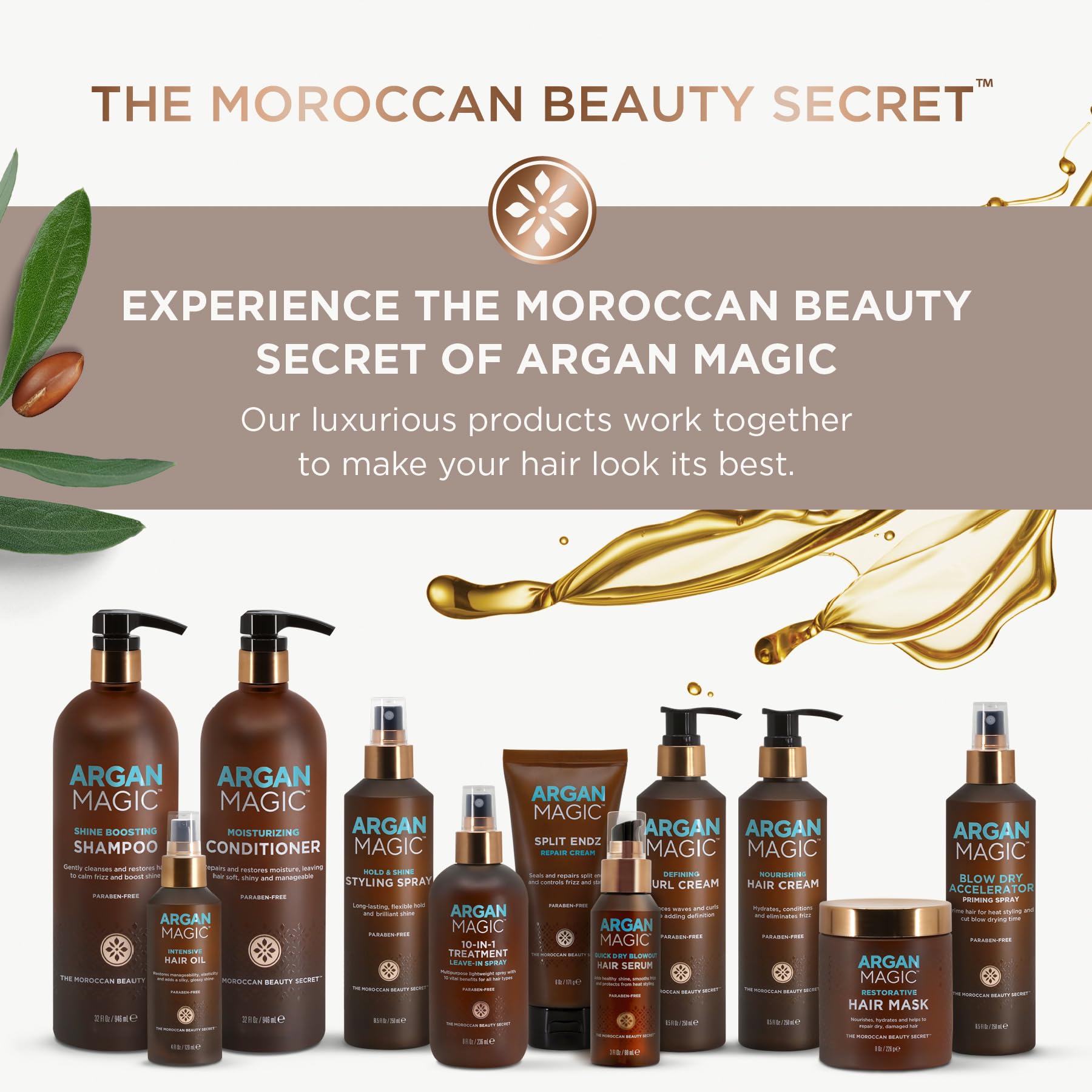 Fabriqué aux États Unis, Argan Magic sans cruauté et sans parabènes