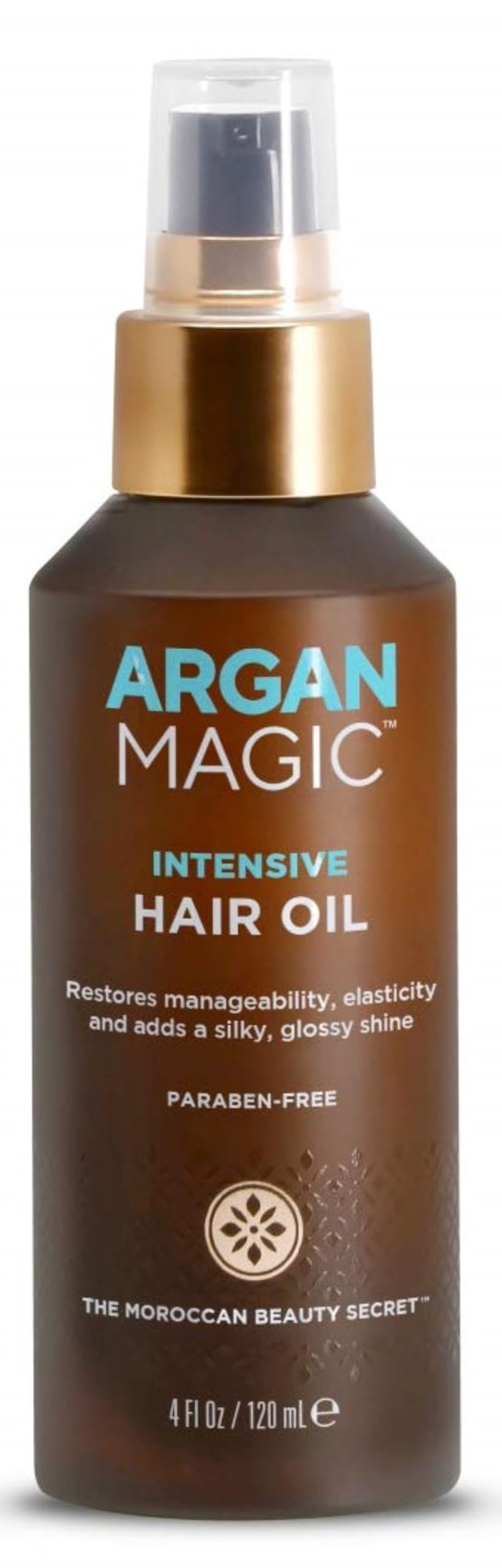 Argan Magic huile capillaire intensive en bouteille: hydratation rapide et brillance.