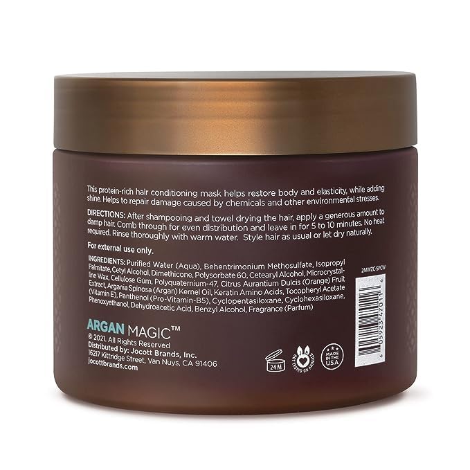 Argan Magic Restorative: image avant-après montrant l'amélioration de l'élasticité et de la brillance.