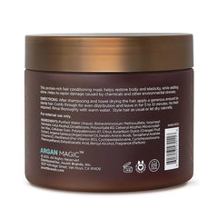 Argan Magic Restorative: image avant-après montrant l'amélioration de l'élasticité et de la brillance.