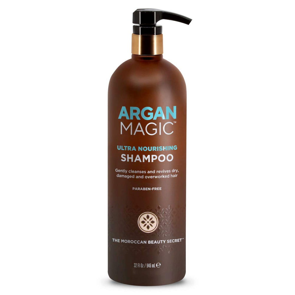 Routine de soin capillaire Argan Magic évoquant le rituel marocain