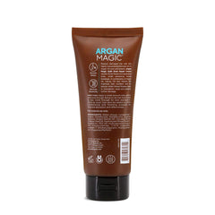 Close-up of split ends before use with Argan Magic Split Endz Cream for stronger ends.