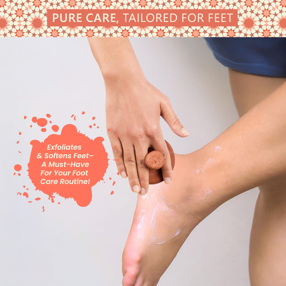 Argaviva gommage-pieds en action pour une exfoliation douce