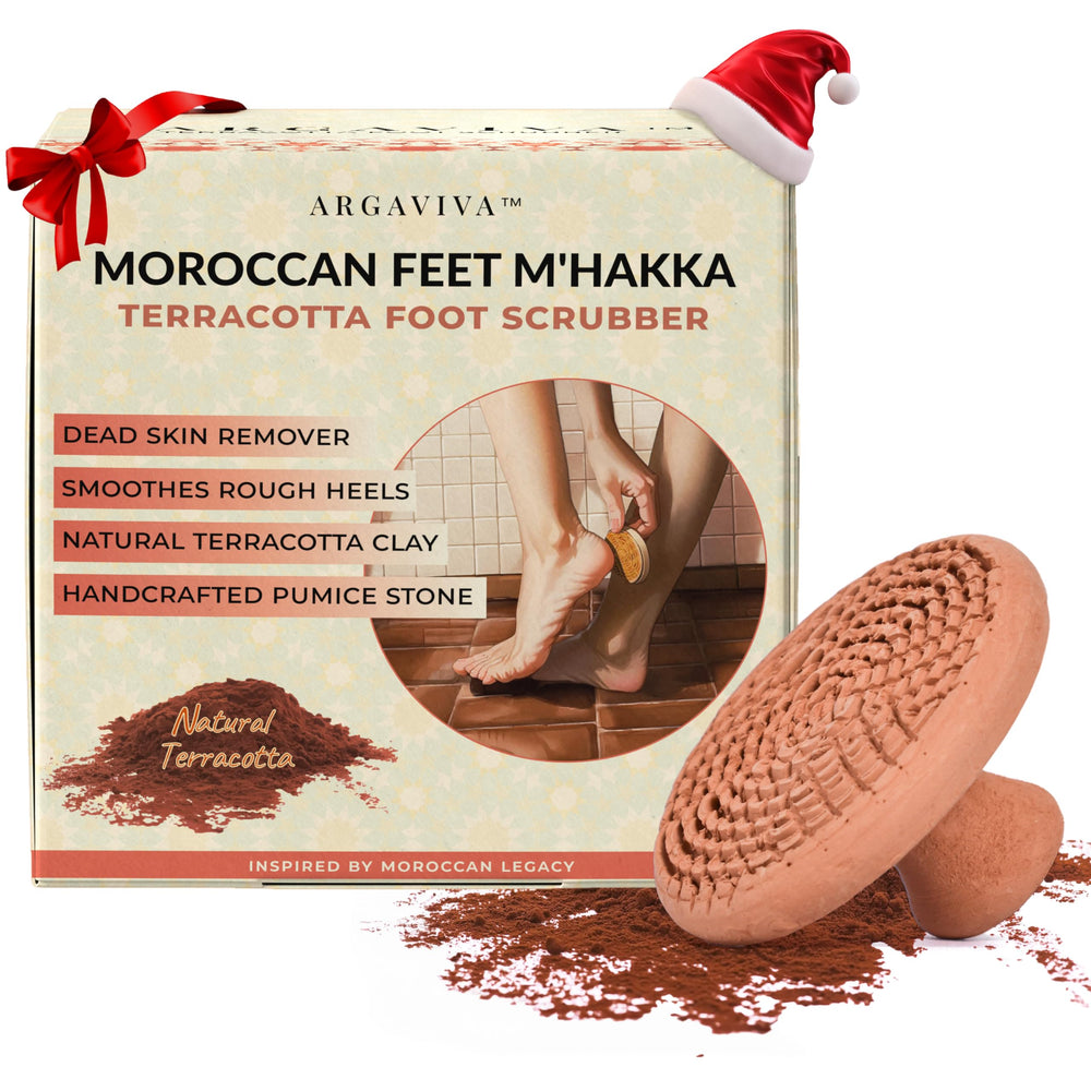 Argaviva pierre ponce naturelle en main, exfoliation douce des pieds
