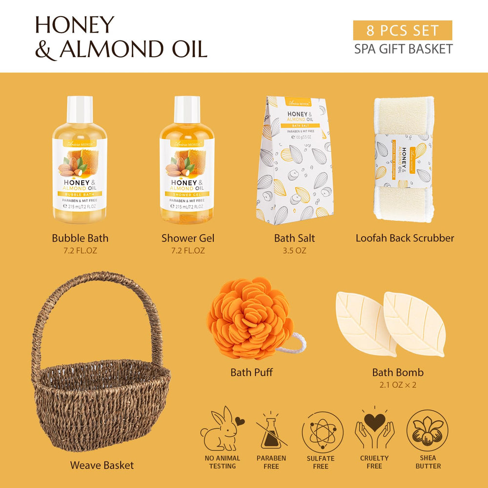 Gel douche ArioseMonde, texture douce et parfum miel-amande, soin rapide au quotidien.
