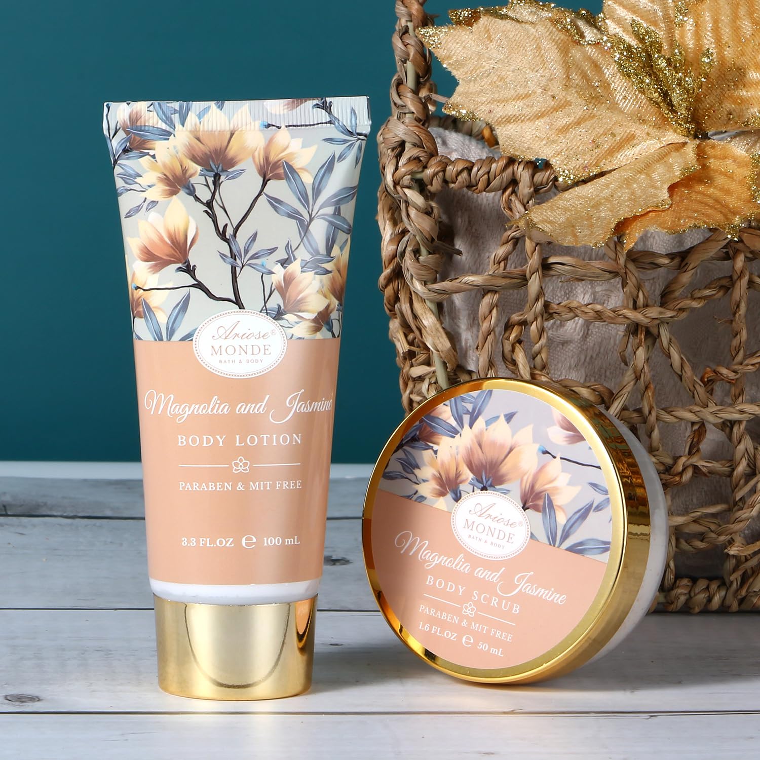 Gel douche ArioseMonde parfum Magnolia et Jasmin pour une peau fraîche