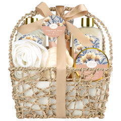 ArioseMonde coffret spa dans un élégant panier cadeau à domicile
