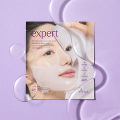 Ariul Expert Peptide Collagen Gel Mask serum ampoule close-up shows concentrated essence.