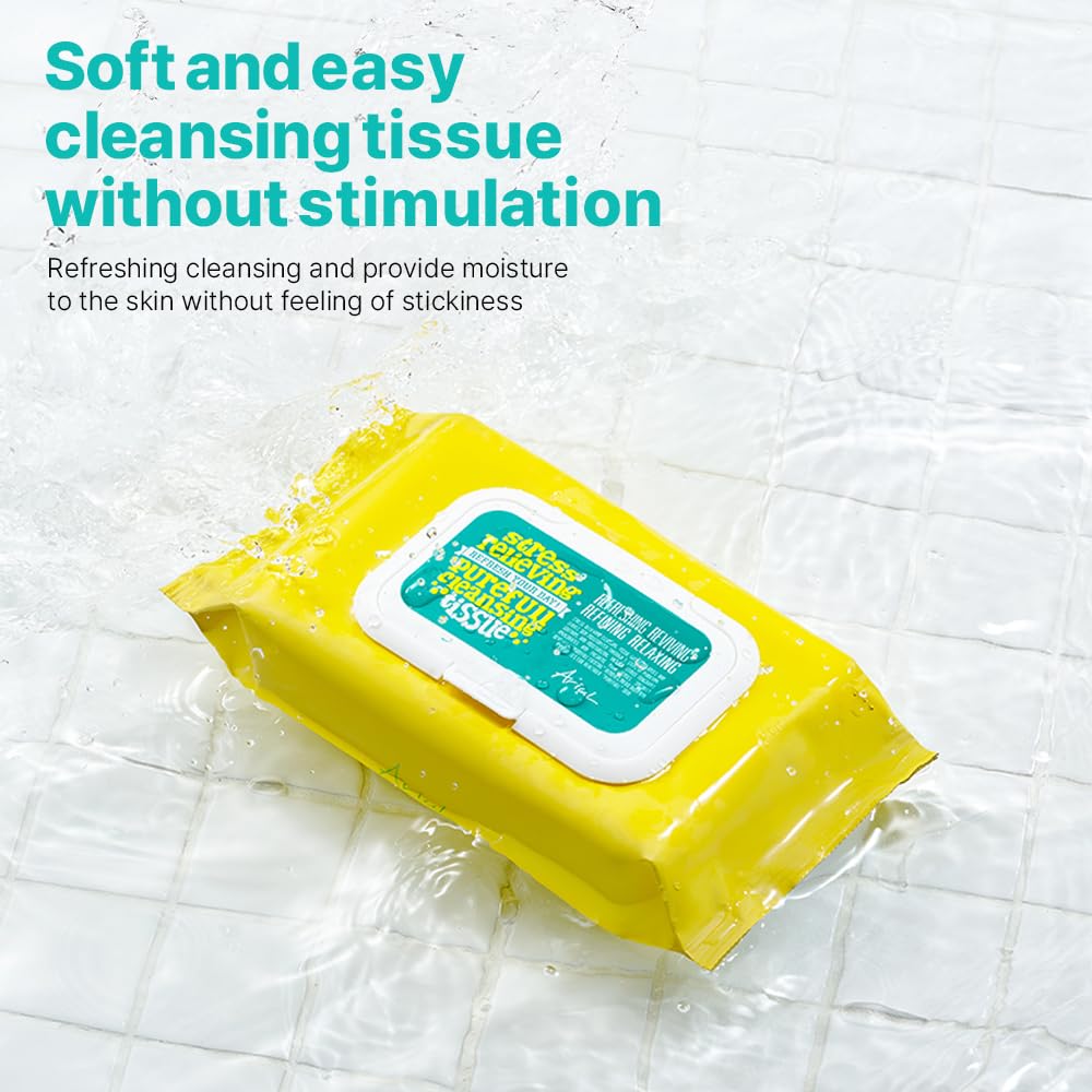 Démaquillage efficace sans résidu grâce aux lingettes Ariul Purefull.