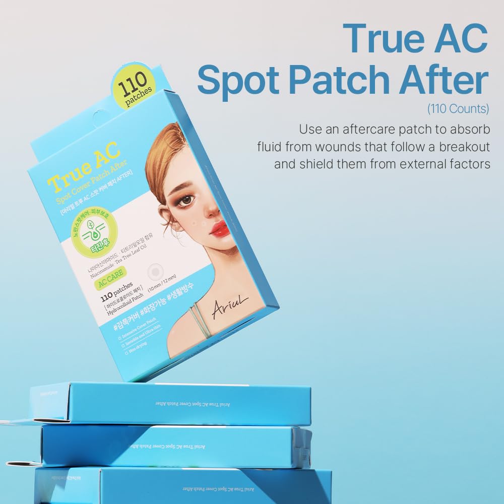 Ariul True AC Patch hydrocolloïde 12mm, camouflage discret et protection locale.