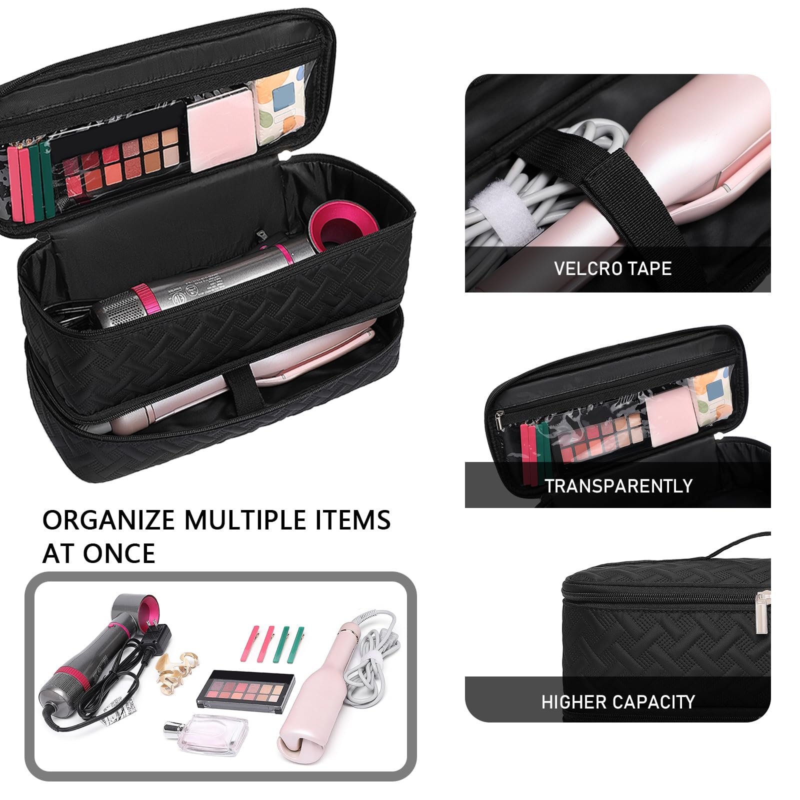 ARLMEGOR anse portable pour transporter facilement votre kit cheveux.