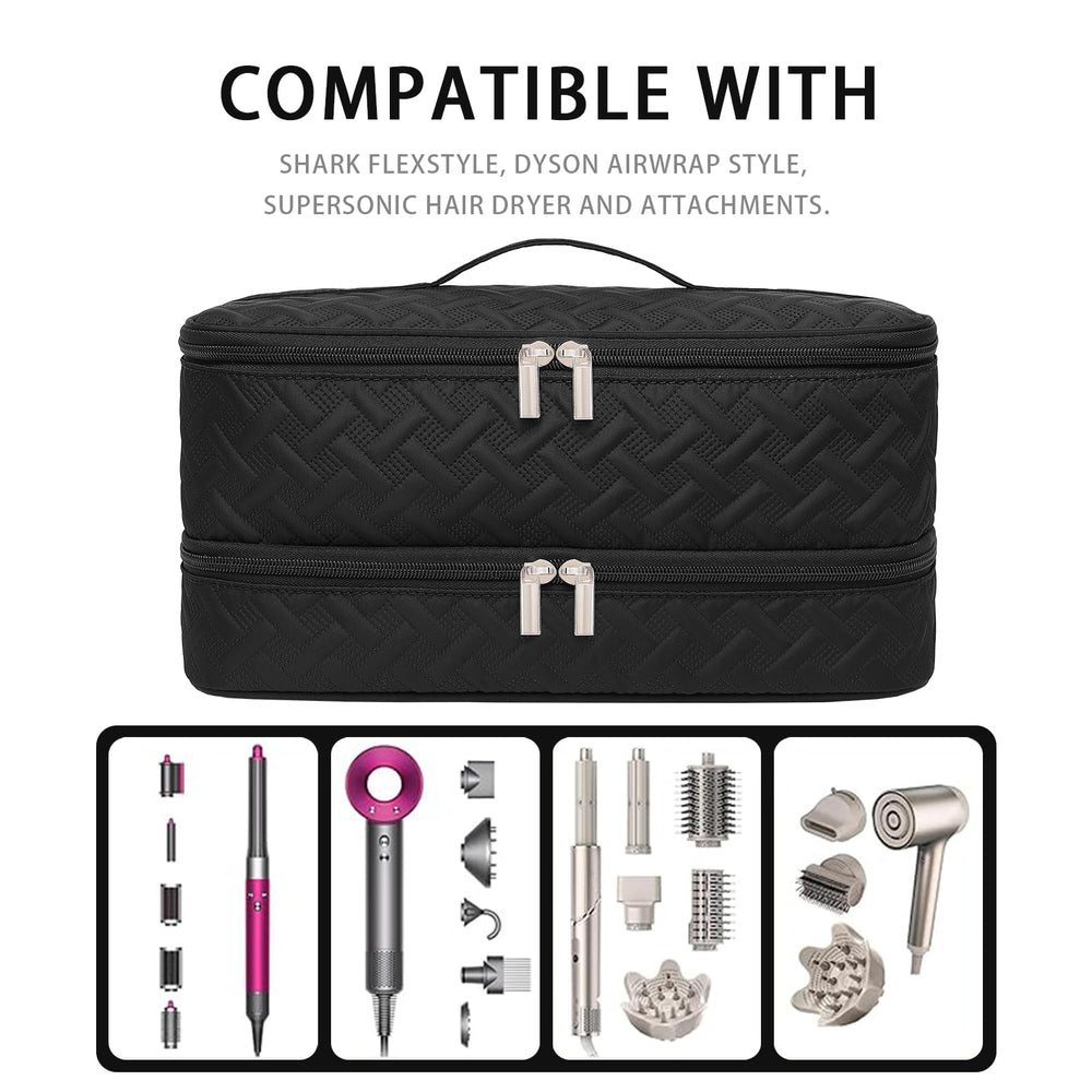 ARLMEGOR compartiment haut avec élastiques pour accessoires cheveux organisés.