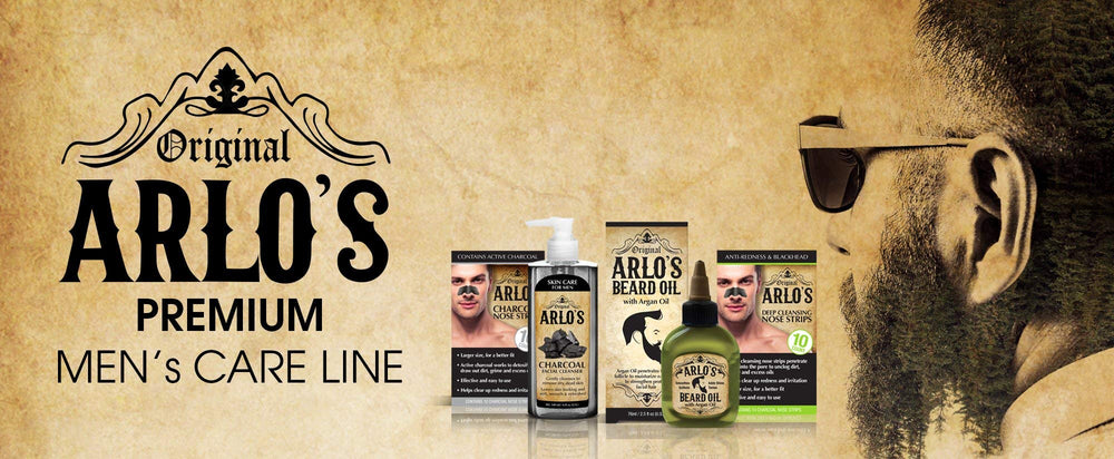 Brillance naturelle de la barbe après l'application avec Arlo's.