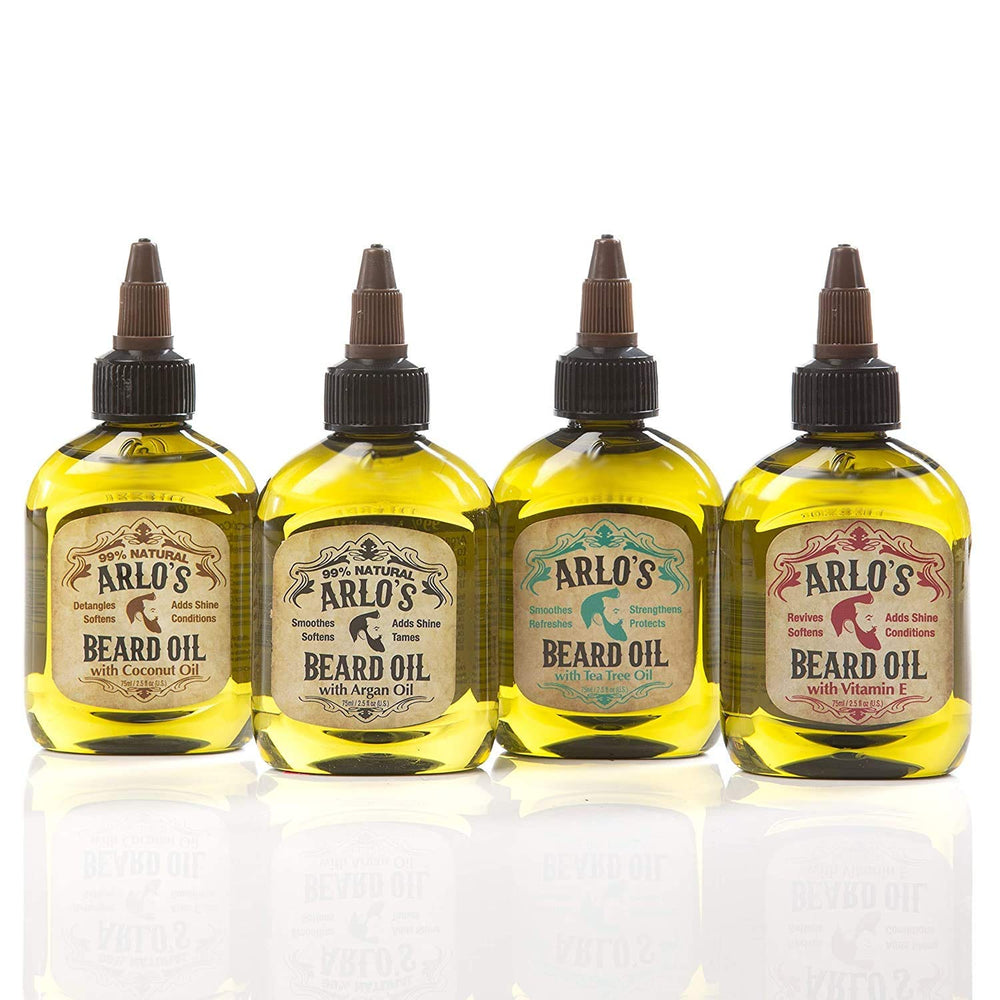 Arlo's Huile Barbe Argan arbre à thé : texture légère pénètre rapidement.
