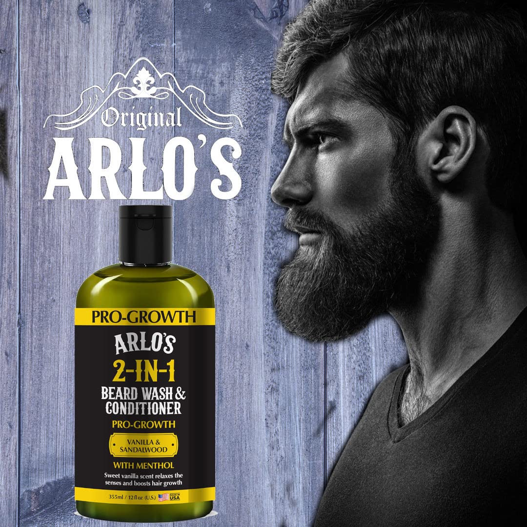 Arlo's Pro-Growth formule 2-en-1 simplifie la routine barbe et peau.