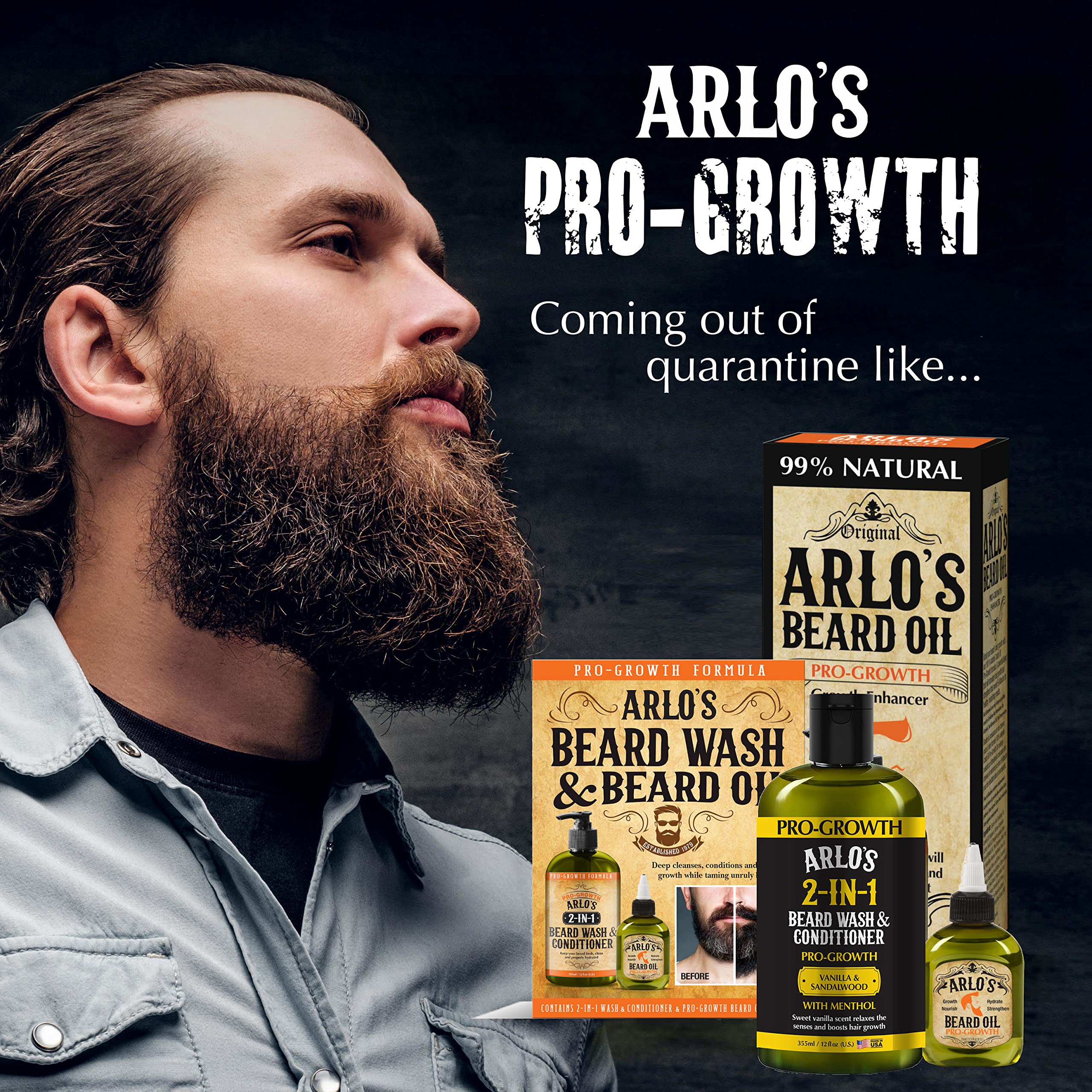 Arlo's Pro-Growth ingrédients naturels, fabrication aux États-Unis.