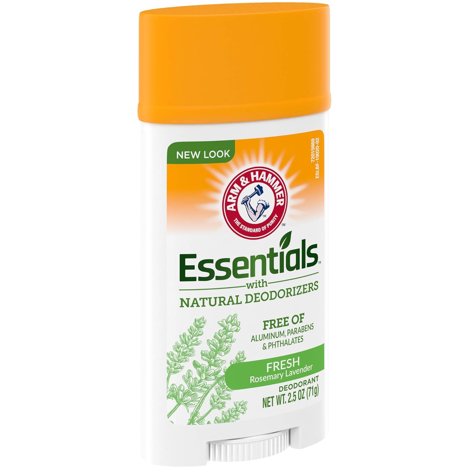 Arm et Hammer Essentiels Déodorant Frais Contenant compact facilite le transport.