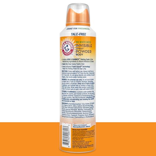 Arm & Hammer spray qui neutralise les odeurs corporelles.