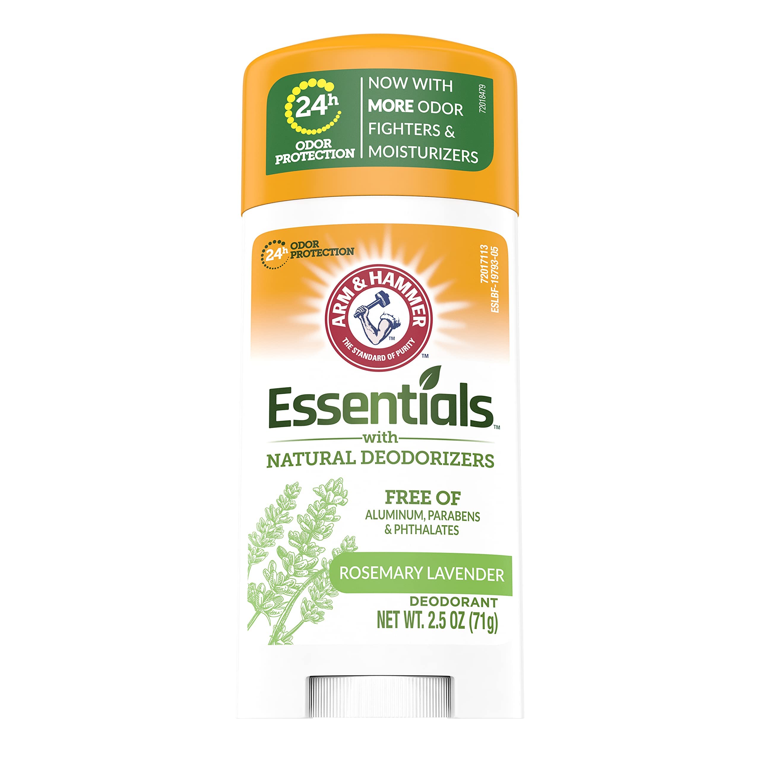 Arm & Hammer Déodorant emballage, fraîcheur naturelle et pratique.