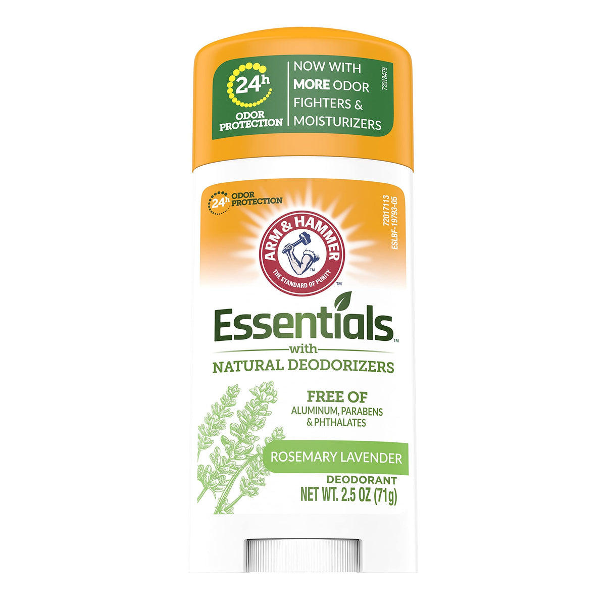Arm & Hammer Déodorant emballage, fraîcheur naturelle et pratique.