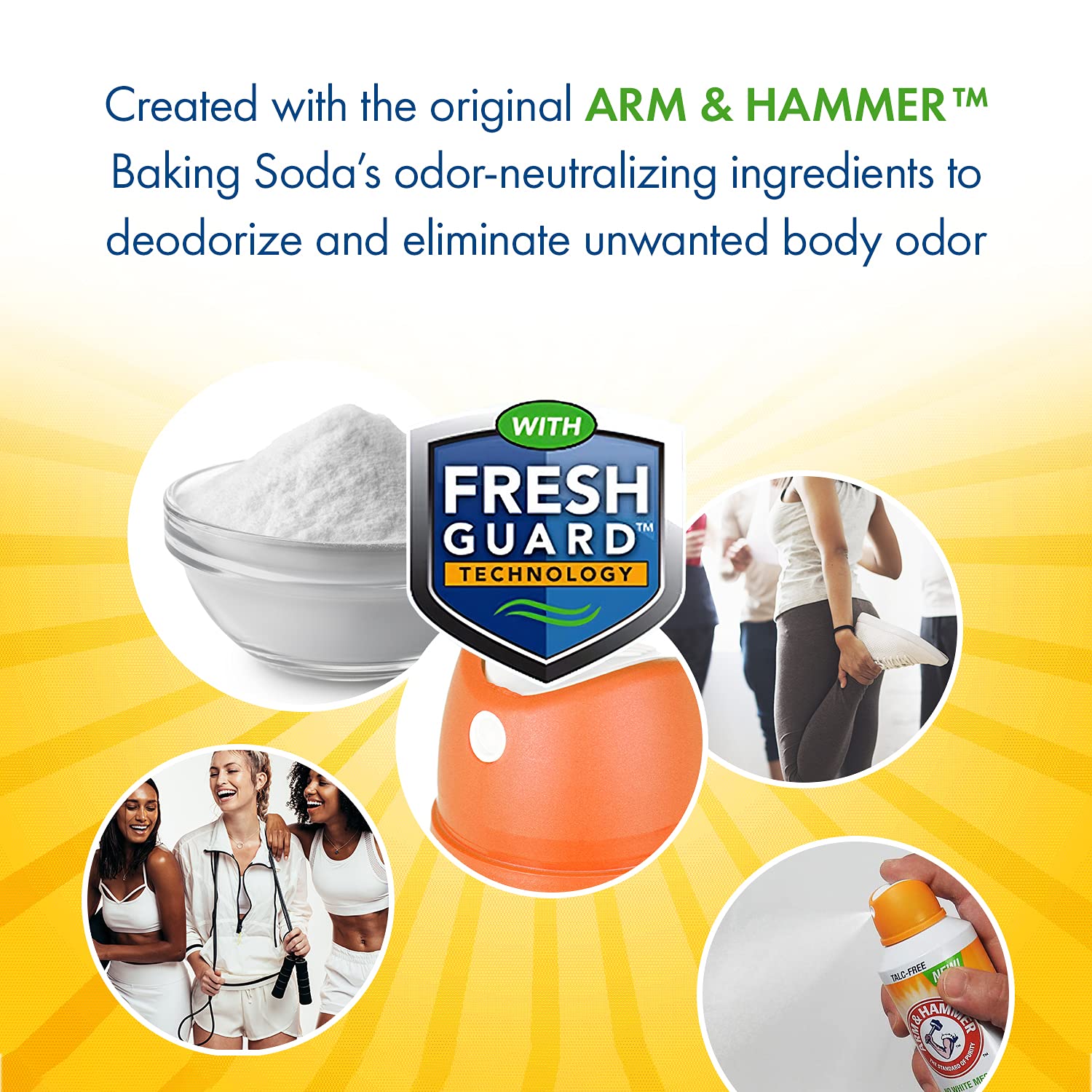 Arm & Hammer parfum unisexe, adapté pour hommes et femmes.