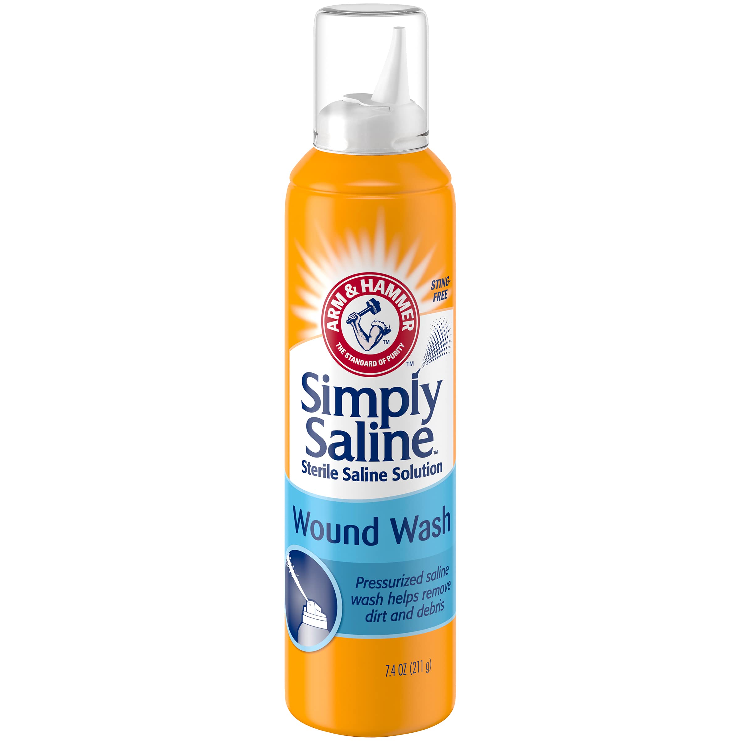 Simply Saline solution sterile pour nettoyer les plaies sans irritation