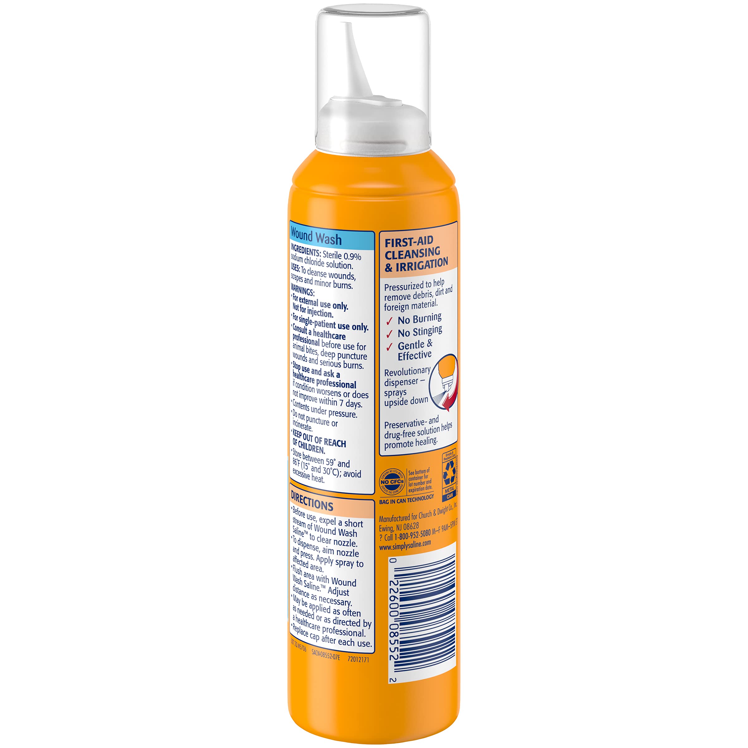 Simply Saline utilisation pratique a une main pour soins rapides a domicile