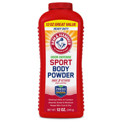 Arm & Hammer Sport Poudre Corporelle: action rapide contre l’odeur sur la peau.