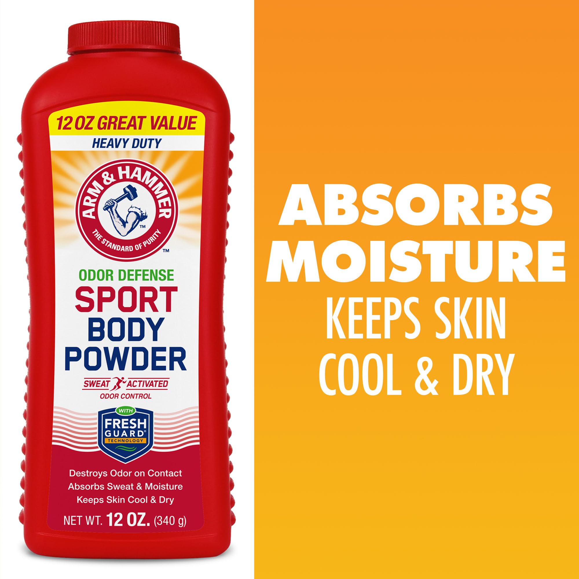 Arm & Hammer Sport Poudre Usage Quotidien: après douche et sport.