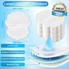 Tampons Arme sous-bras format grand et absorbant pour une couverture élargie.