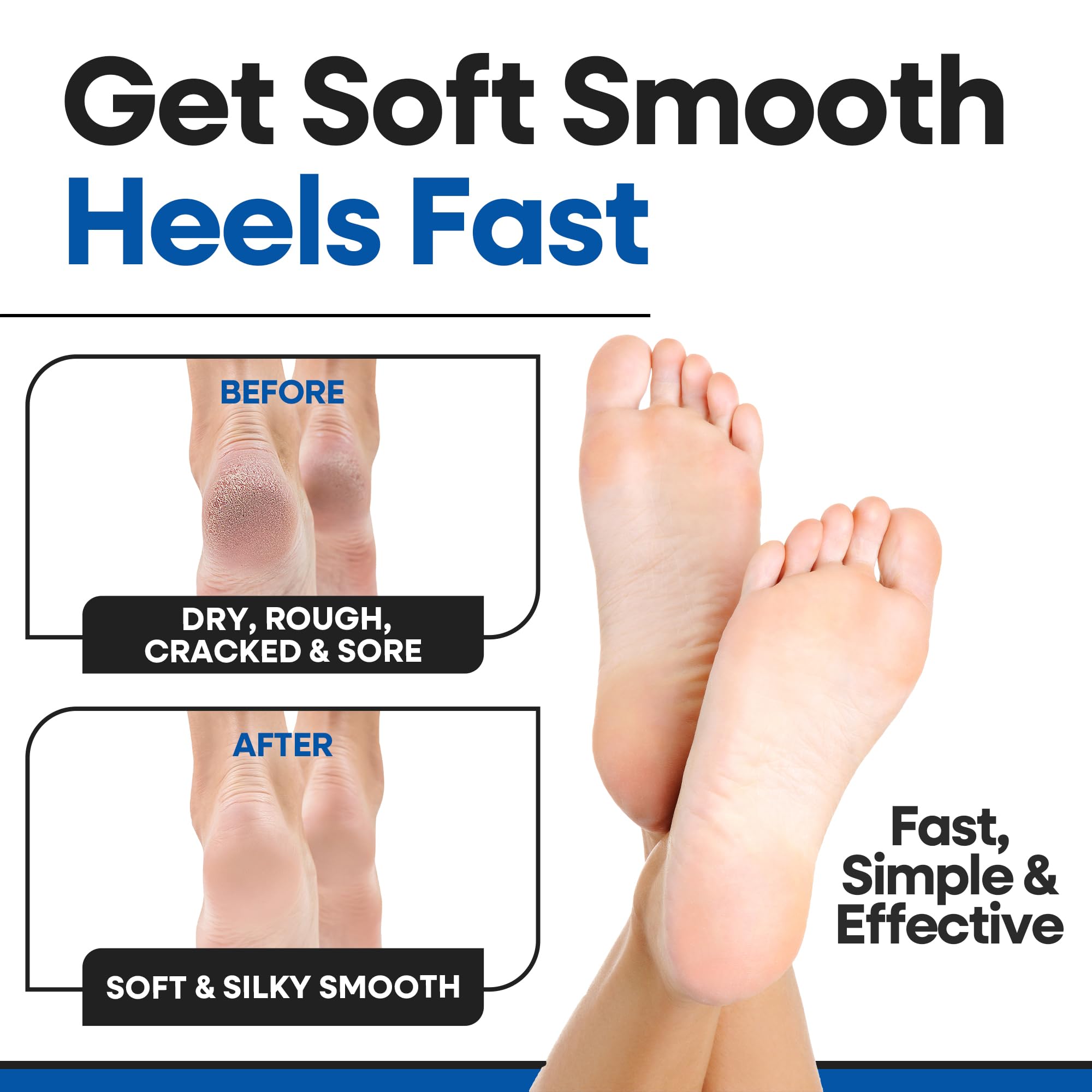 Armstrong America soin complet des pieds et talons pour routine pédicure.
