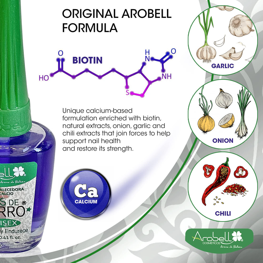 Durcisseur AROBELL fer — teinte naturelle pour un look soigné.