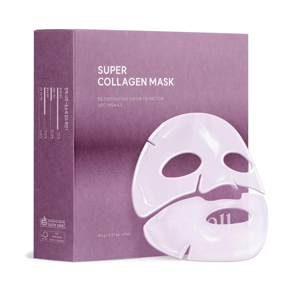 Masque Arocell Collagen Super feuilles visage hydratation intense et élasticité