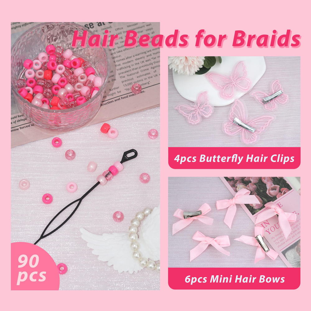 AROCOOY décor tresse rose pour occasions spéciales