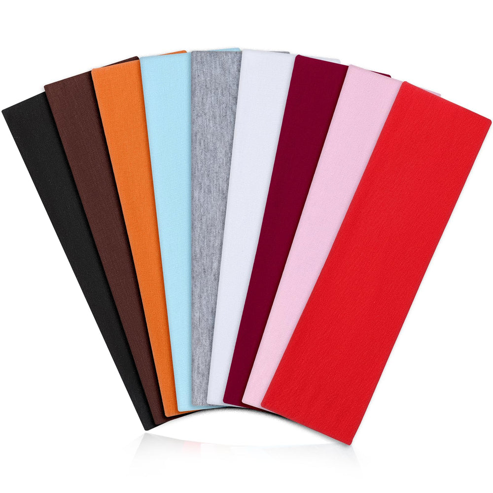 Headband Arohecx, ensemble de 9 couleurs, anti-glisse pendant l'entraînement.