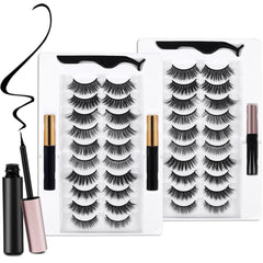 AROIC 20 kinds 3D 5D magnetic eyelash kit with varied styles for daily wear