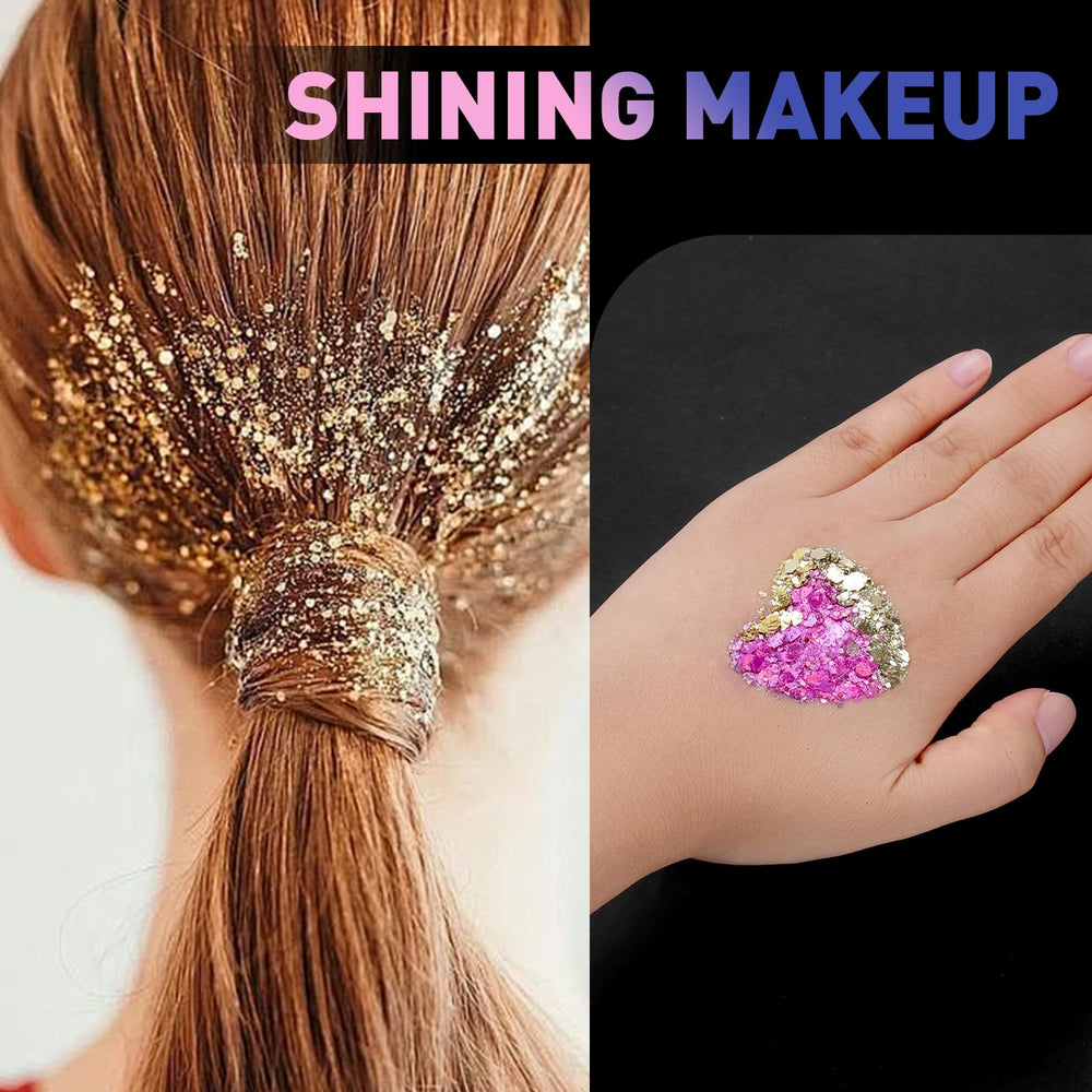 AROIC sechage rapide maquillage paillettes fini durable.