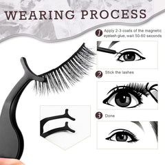 AROIC two tweezers included for easy lash application