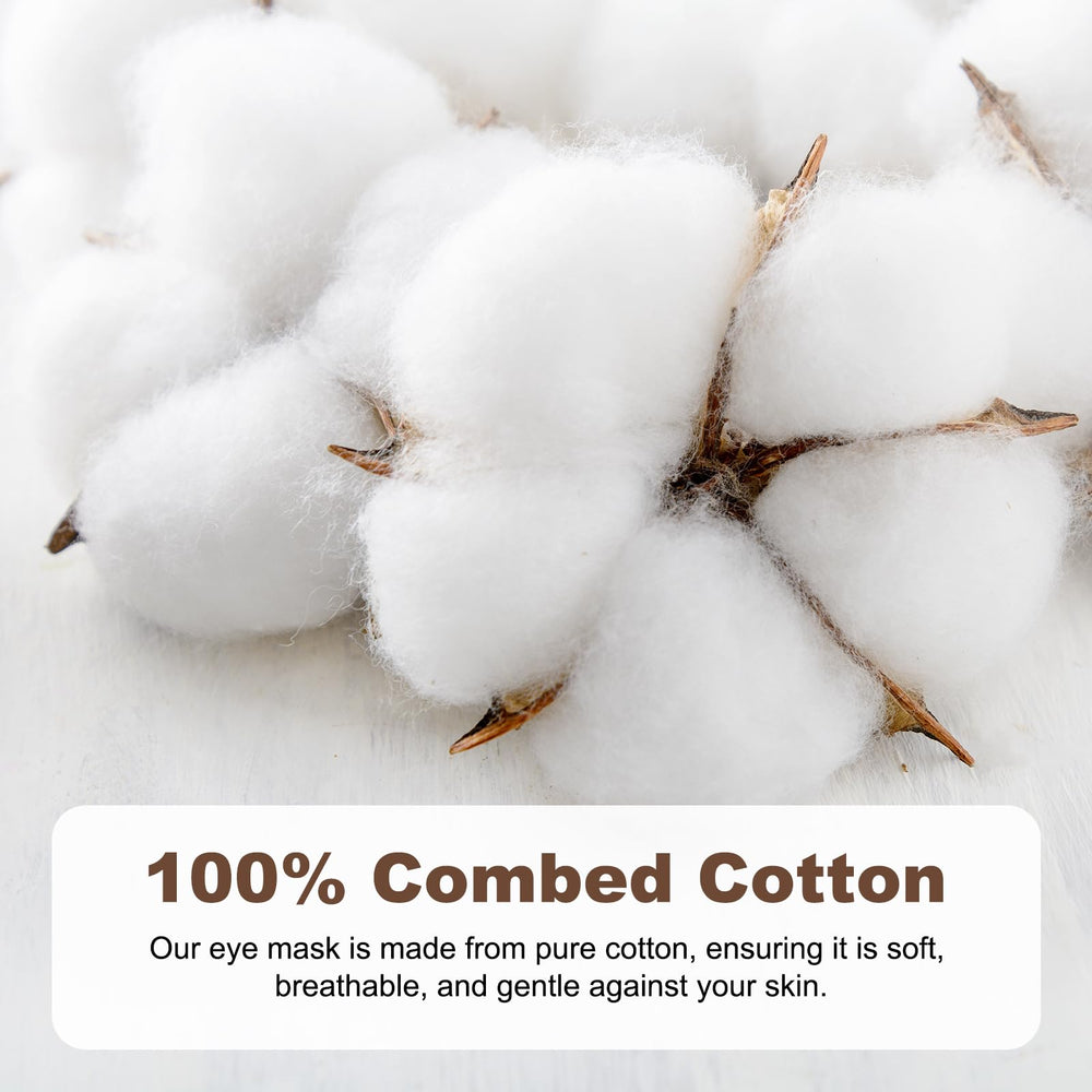 Aroma Season masque-yeux-chauffant coton 100% pour un confort doux contre la peau.