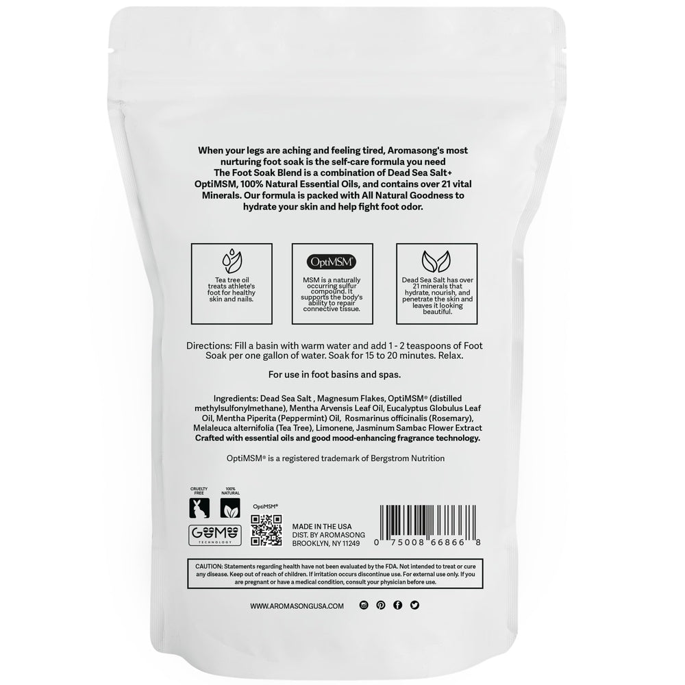 Aromasong bain-pieds formule-sans-cruauté: soin doux et respectueux.