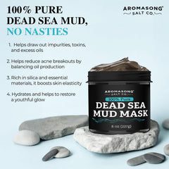 Aromasong masque mer morte corps purifie et détoxifie la peau