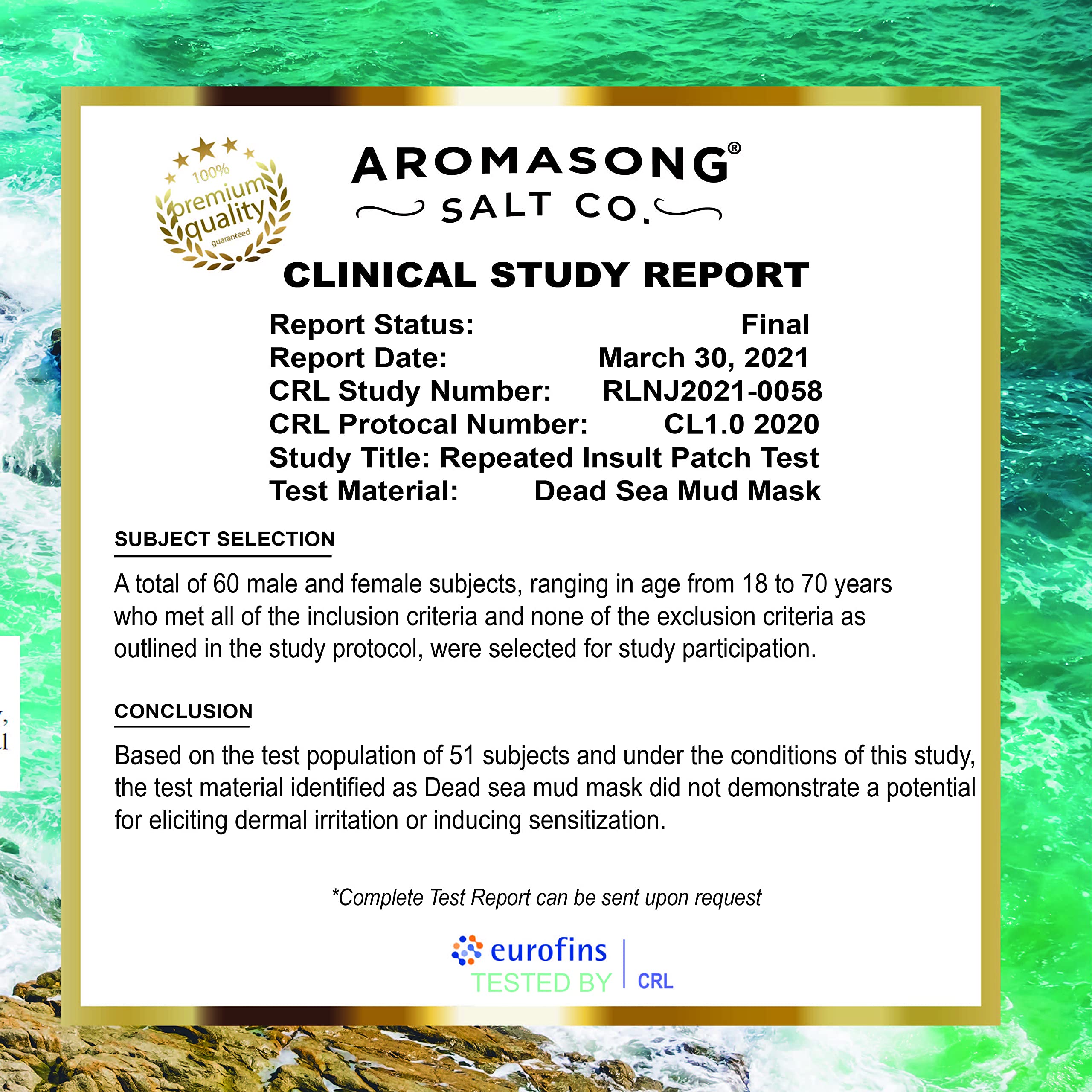 Aromasong Masque Terre-de-la-Mer Exfoliation: cellules mortes évacuées pour un éclat.
