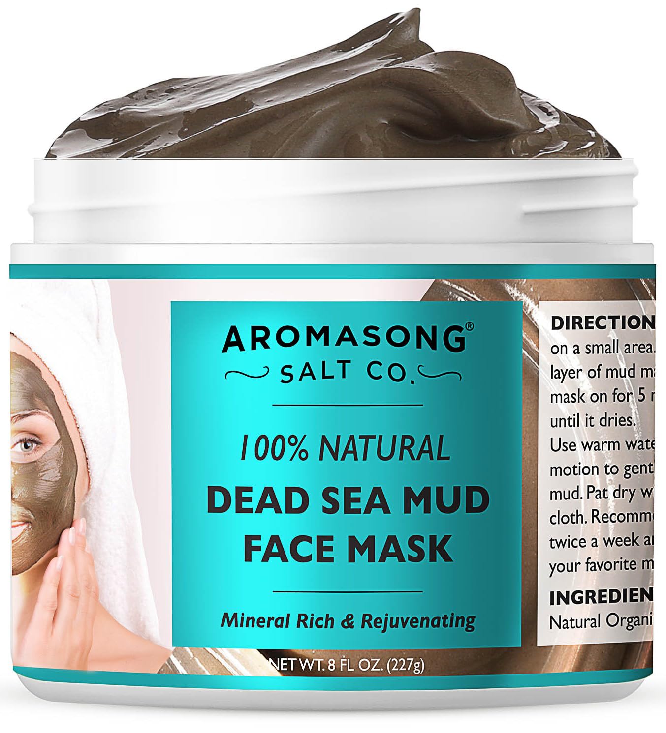 Aromasong Masque Terre-de-la-Mer Visage: purifie les pores et apaise la peau.