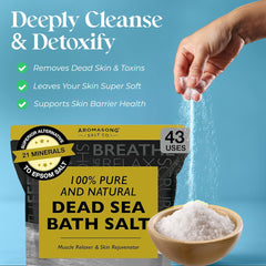 Aromasong Sel Mer Morte emballage refermable pratique et durable