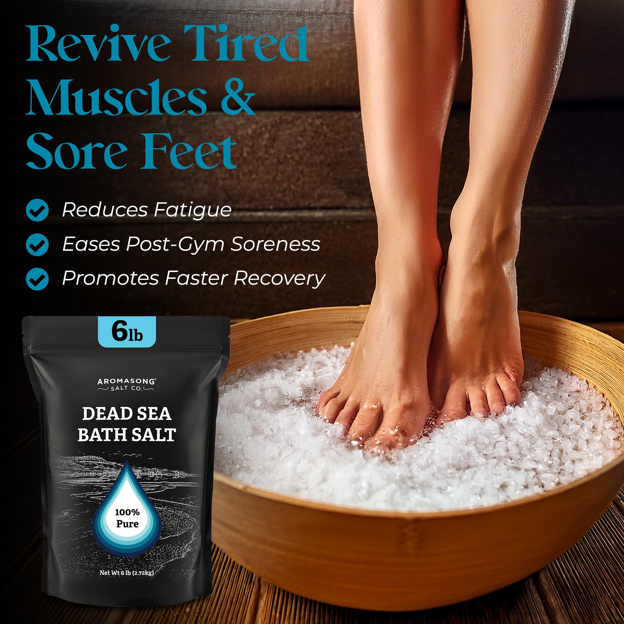 Aromasong Sels Mer Morte – cadeau élégant pour spa à domicile